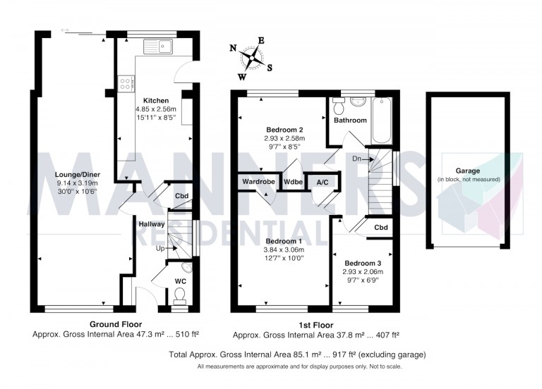 Floorplans For De Lara Way, Woking