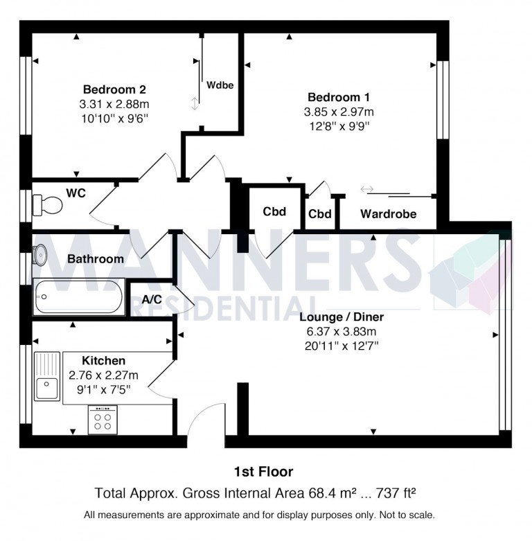 Floorplans For Fircroft Court, Woking