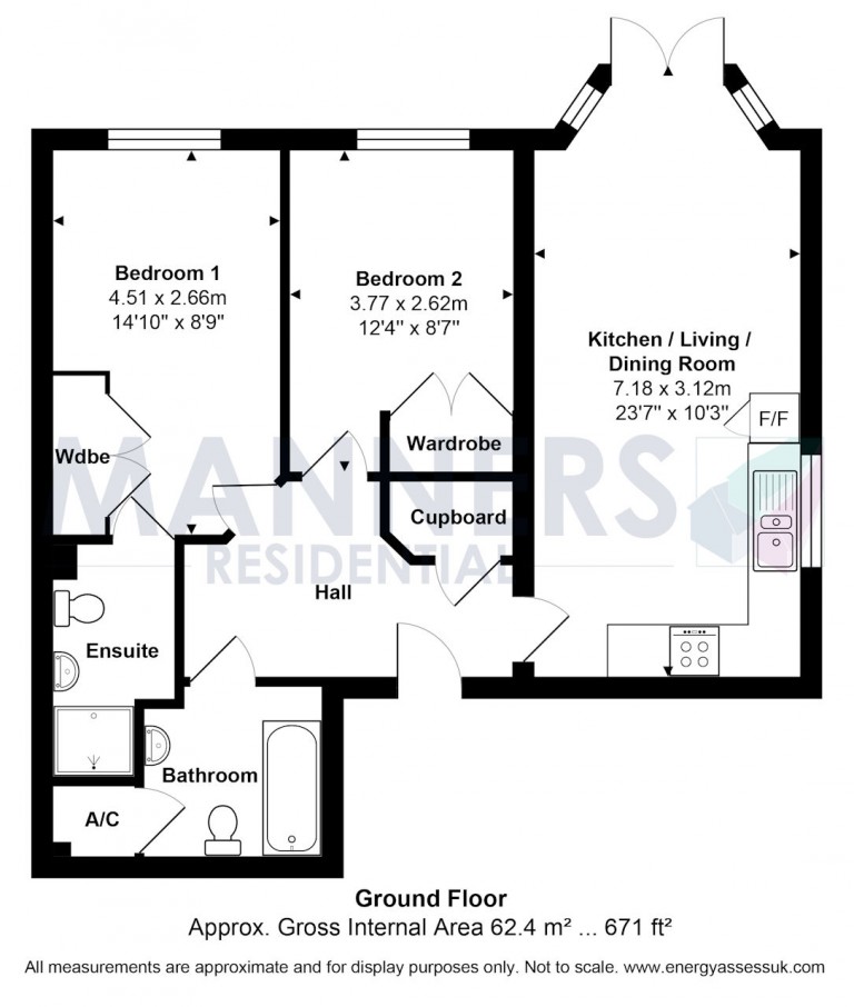 Floorplans For Broomhall Road, Woking