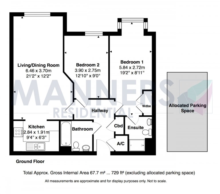 Floorplans For Heathside Road, Woking