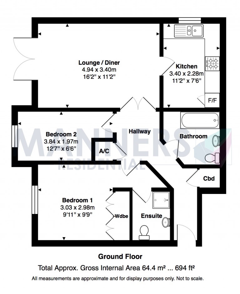 Floorplans For Vale Farm Road, Woking