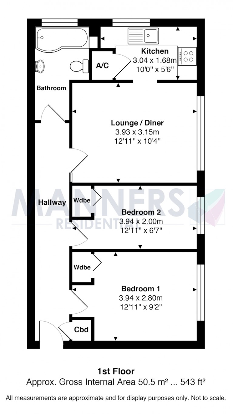 Floorplans For Hallington Close, Woking