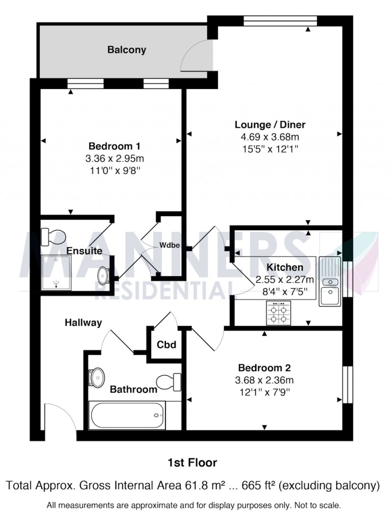 Floorplans For Maybury Road, Woking