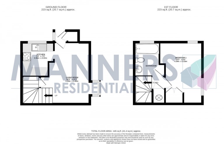 Floorplans For Hawkswell Walk, Woking