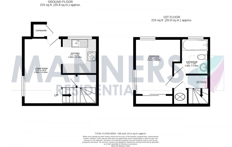 Floorplans For Hawkswell Walk, Woking