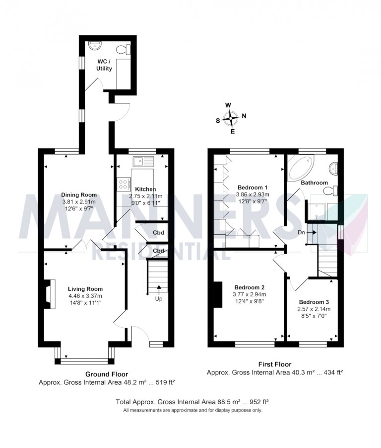 Floorplans For Prairie Road, Addlestone