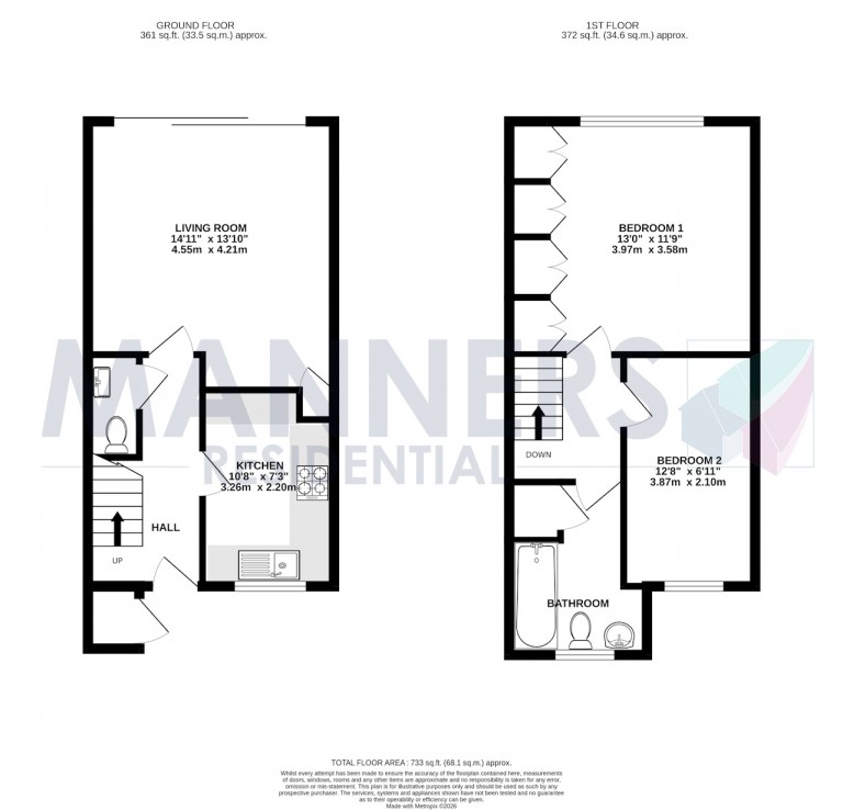 Floorplans For Heathside Road, Woking