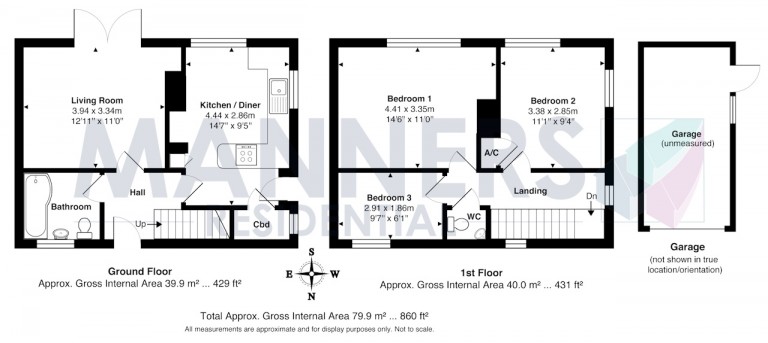 Floorplans For Carthouse Lane, Woking