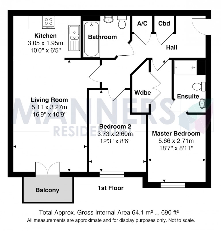 Floorplans For Tudor Way, Knaphill, Woking