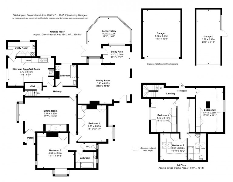 Floorplans For Row Town, Addlestone