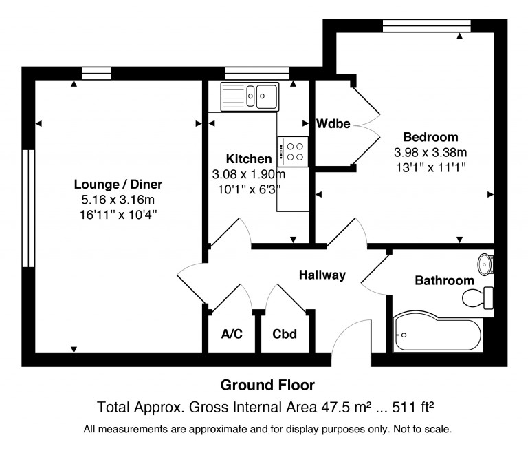 Floorplans For Heathside Road, Woking