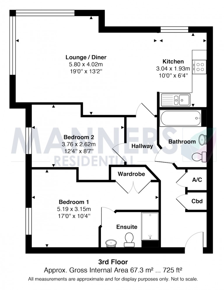 Floorplans For Tudor Way, Knaphill, Woking
