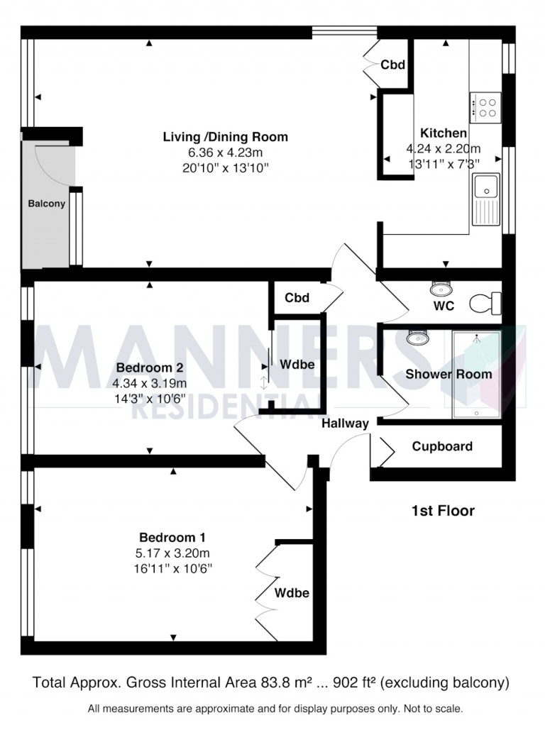 Floorplans For Chobham Road, Woking
